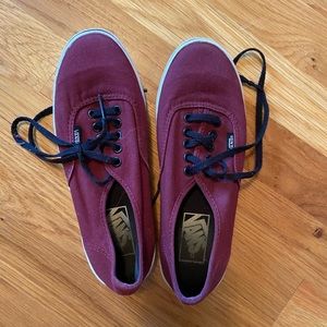 Maroon vans